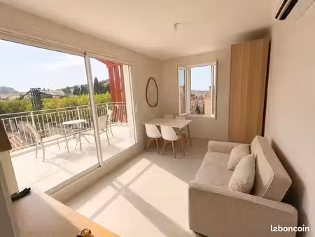 t3 45 m² entièrement rénové – terrasse 15 m² avec pergola  première location