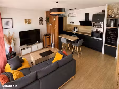 grand t3 traversant 86 m² – pièce de vie 50 m² – 2 balcons – nantes erdre (beaujoire / st 