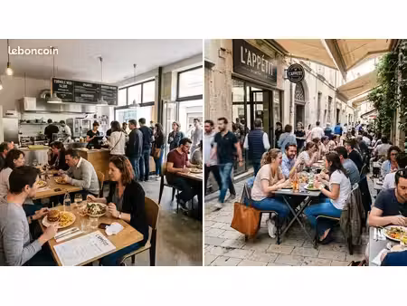fonds de commerce restauration rapide 200 m²