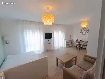grand studio meublé rénové 33 m²  très calme sur cour – tram d