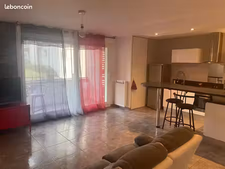 t3 meublé 59m² saint priest en jarez garage et place de parking