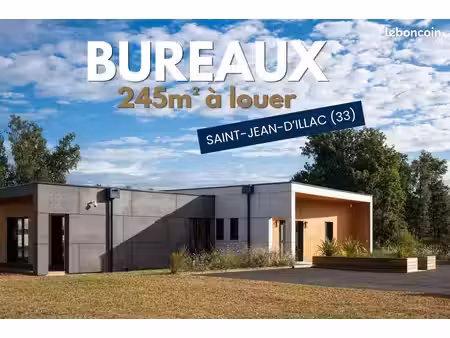 bureaux 245 m² – 14 parkings – saint-jean-d'illac / mérignac