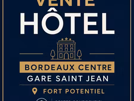 à vendre – hôtel 3★ bordeaux – murs & fonds