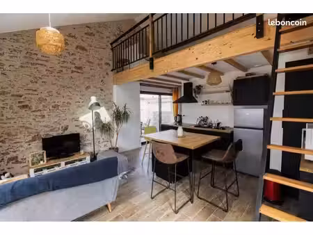 maison meublée de charme avec jardin - 61 m2 - monnieres