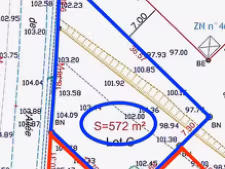terrain 572 m² camors
