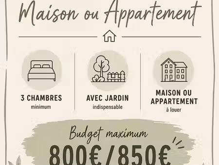 recherche maison en location