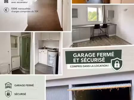 studio meublé avec garage fermé vandoeuvre les nancy