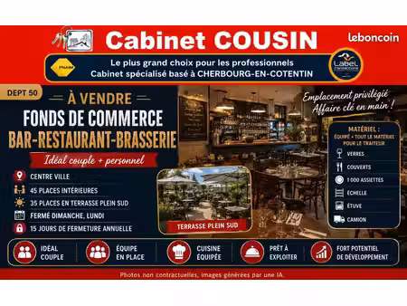fonds de commerce bar cherbourg
