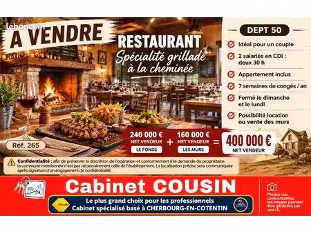 fonds de commerce restaurant cherbourg en cotentin