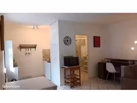 grand studio meublé 32 m2 au calme