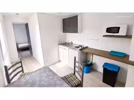 studio meublé 19 m2 – saint-éloi à 400 m – tout équipé – charges comprises