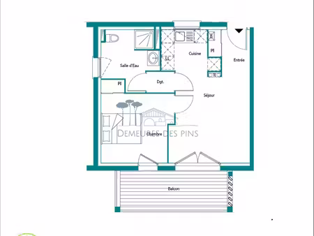 appartement 2 pièces 42 m²