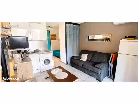 studio rénové canet plage résidence sécurisée parking privé climatisation piscine