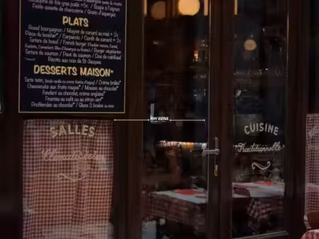 fonds de commerce restaurant  bar 140 m²
