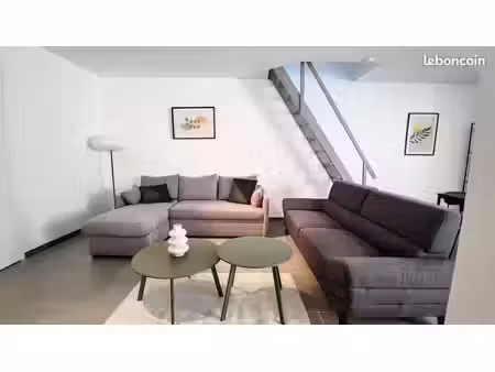 duplex t2 meublé refait à neuf – 850 hc – garantie visale privilégiée