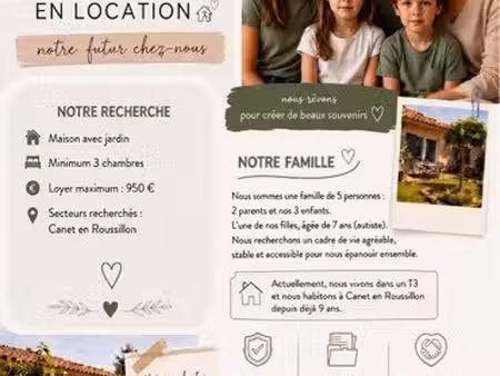 cherche appartement t4 ou t5