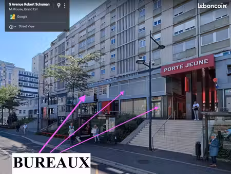 bureaux porte jeune   288 m2 divisibles a louer ou à vendre