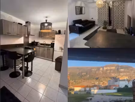 appartement t2 meublé avec terrasse  parking et vue salève