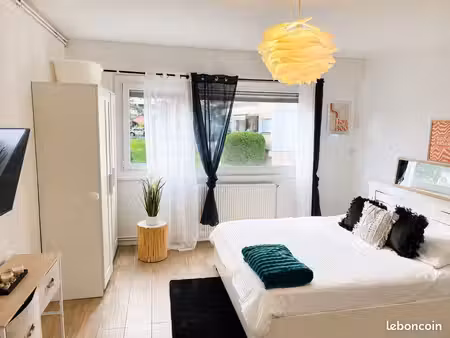 studio 29 m² refait à neuf – gaillard – frontière suisse à pied – parking