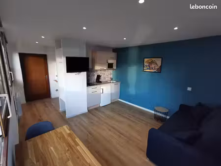 studio meublé 21 m² | vue lac | port de rives | embarcadère lausanne