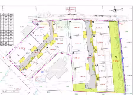 terrain 569 m² villeneuve
