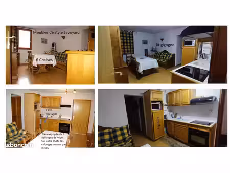 valfréjus - appartement duplex 3p meublé  résidence 4/6  à 15 m du bureau de vente des pas