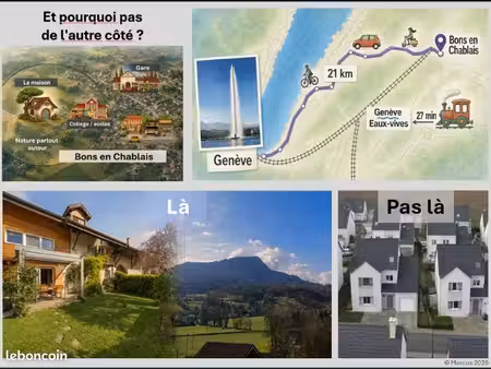 maison de village 271m2 avec jardin - bons en chablais (74)