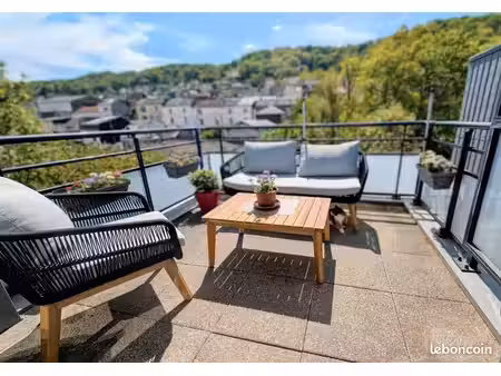 appartement t3/t4 rouen droite - chu -77m² terrasse - 2 parkings