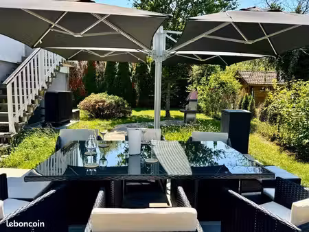 maison meublée 5 pièces – 100 m² avec grand jardin clôturé à saint-genis-pouilly  à 5 min 