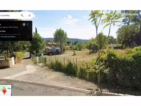 vend tres beau et acces direct terrain plat 1550 m2 viabilisé avec permis de construire vi