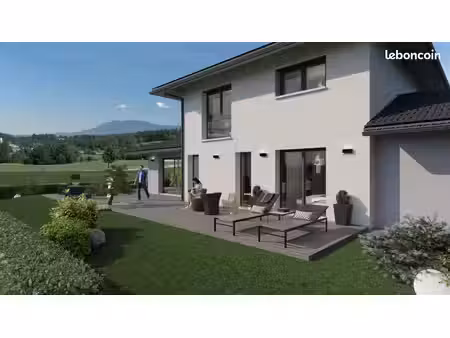 projet de construction d'une maison contemporaine de 130 m² disposant de 4 chambres avec t