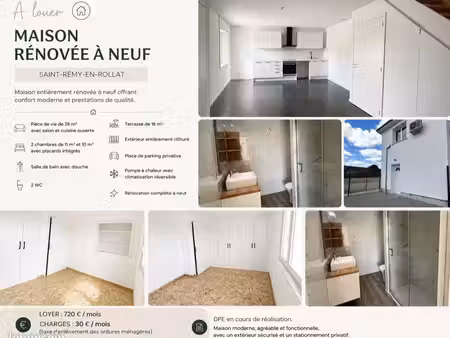 maison location saint rémy en rollat
