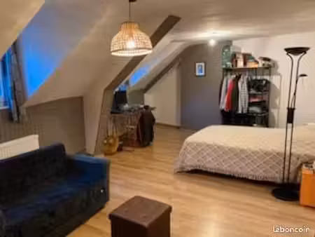 f1 bis 38m² (28m² carrez)etudiant proche fac isel gare