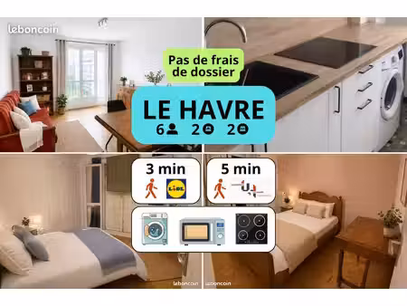 appartement 78 m² meublé – 3 chambres - proche université