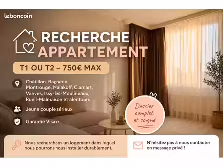 recherche appartement – t1/t2 – location