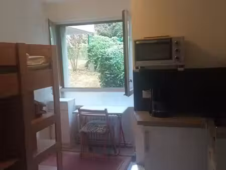 studette 11m²50 rez de jardin