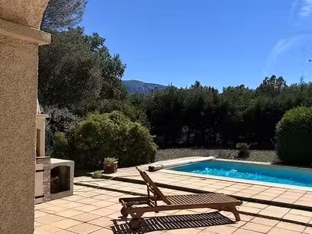 nans les pins – villa 134.22m2 carrez + 63.14 m2 annexes/garage - 2501m2 plat - vue ste-ba