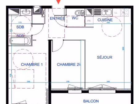 appartement t3 55 m2 avec garage