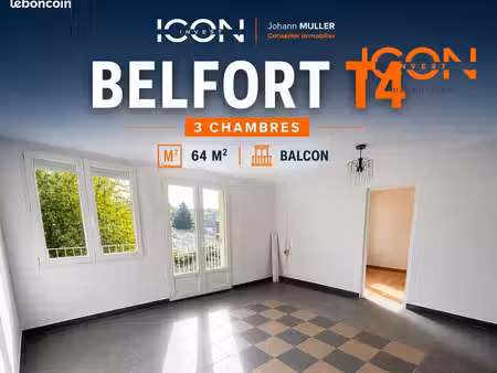 appartement 4 pièces 64 m²