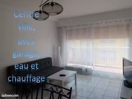 appartement 48 m2  meublé  avec garage  eau et chauffage