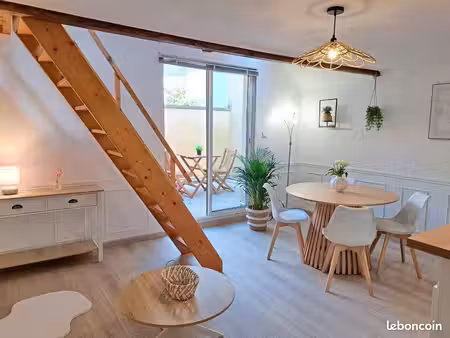 charmant 2 pièces duplex meublé + terrasse