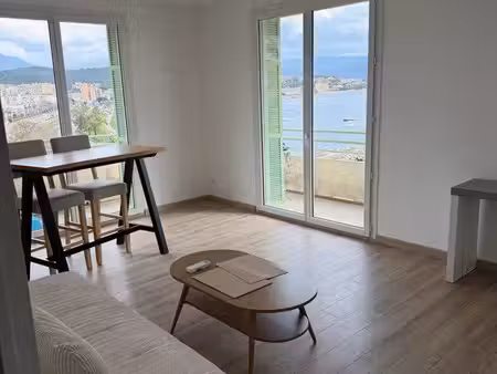 t3 meublé 70 m² – vue mer exceptionnelle – dernier étage – ajaccio st paul