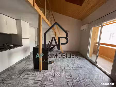 millau - appartement t2 - 36 13 m² avec atelier