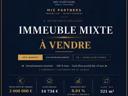 immeuble 20 pièces 521 m²