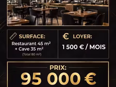 fond de commerce fast food