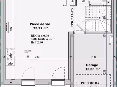maison 3 pièces 87 m²