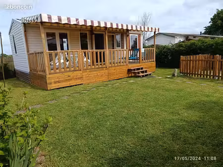 mobil home sur parcelle privative 250 m2