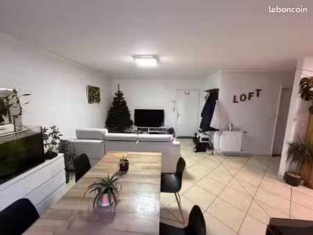 appartement à hettange-grande 3 pièces 63m2 (1 chambre + 1 bureau) avec garage au centre v