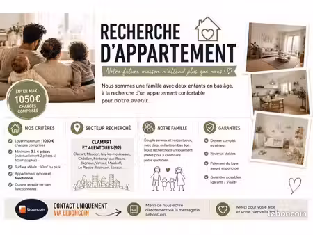 cherche appartement t2 t3 t4