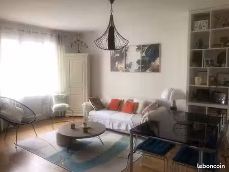 tours centre – t3 meublé 71 m² – 2 chambres – balcon – stationnement facile